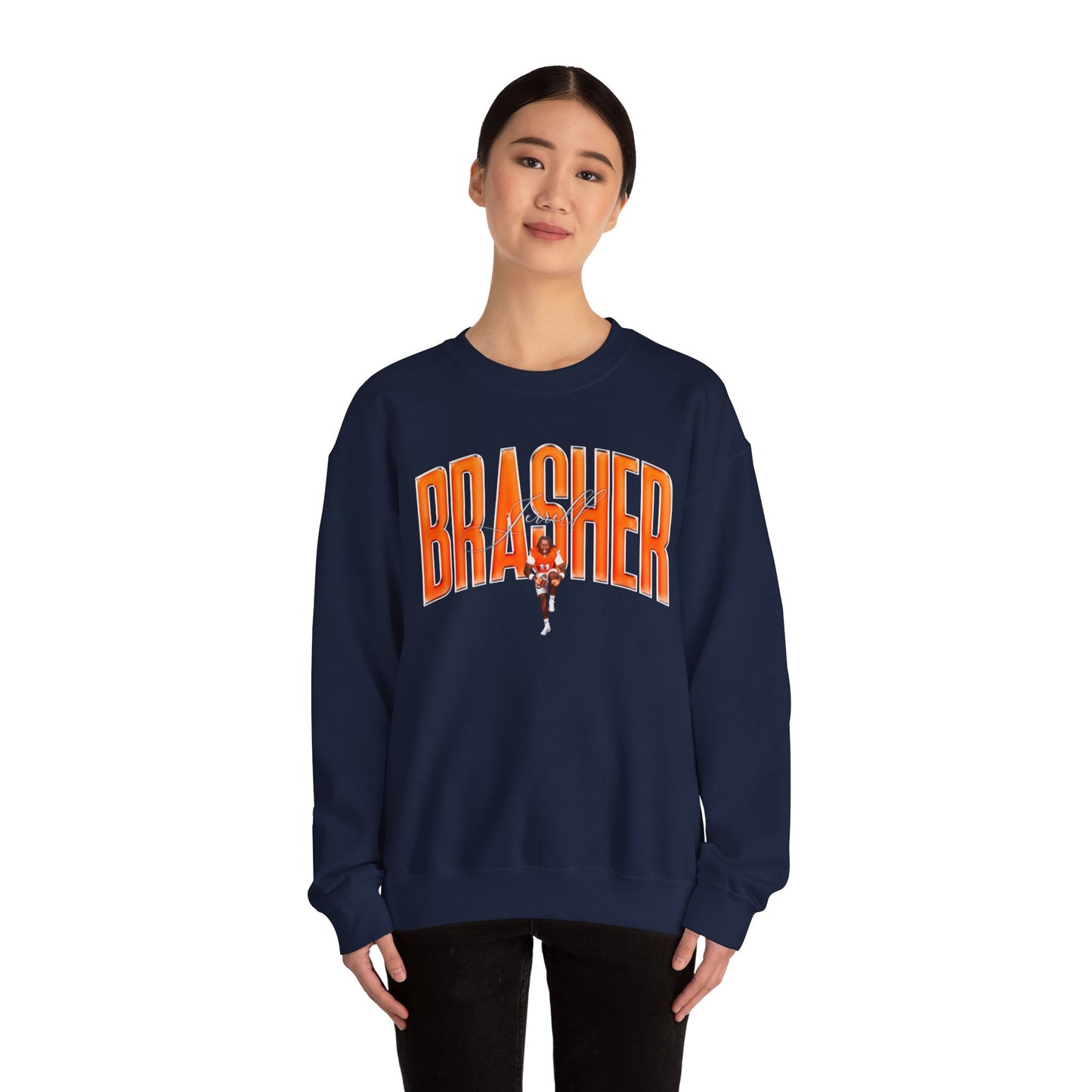 Jerrell Brasher Curved Combo Colored Crewneck Sweatshirt