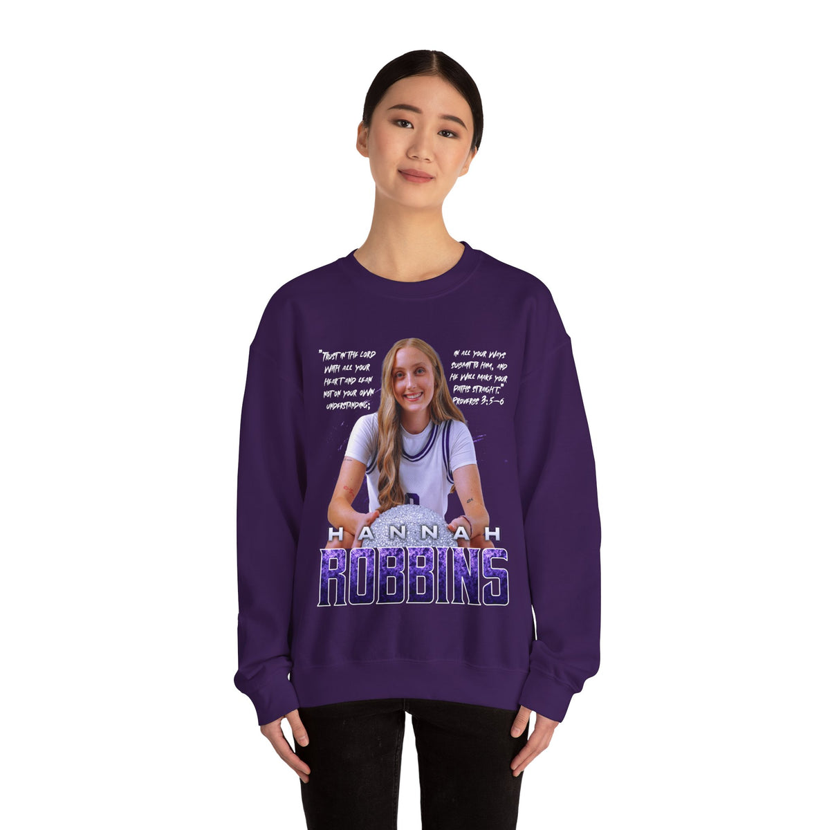 Hannah Robbins Featured Quote Crewneck Sweatshirt