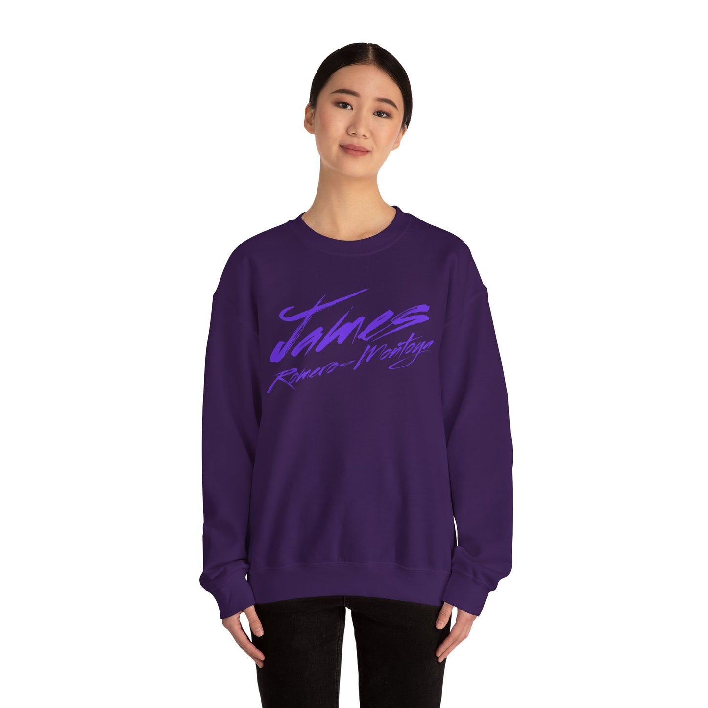 James Romero-Montoya Cursive Crewneck Sweatshirt