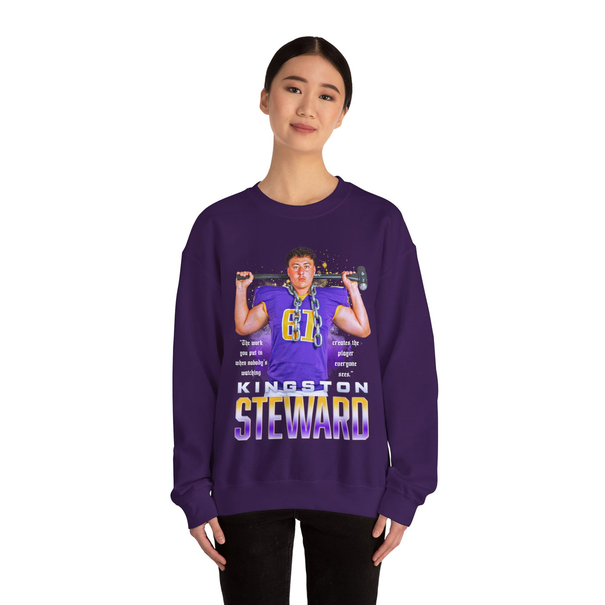 Kingston Steward Featured Quote Crewneck Sweatshirt