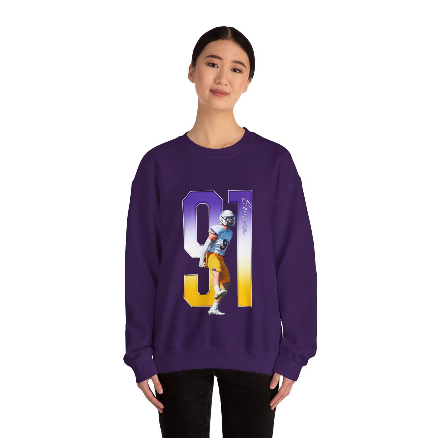 Sam Bossman Player Icon Number Crewneck Sweatshirt