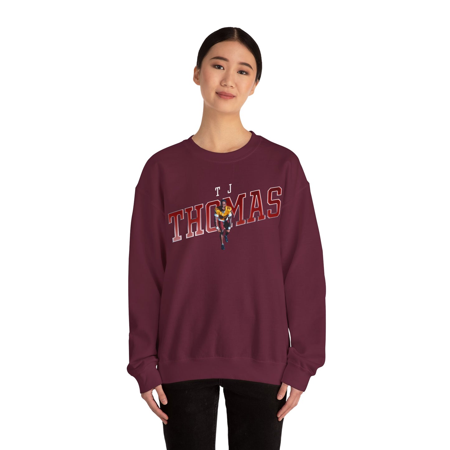 TJ Thomas Cursive Combo Crewneck Sweatshirt