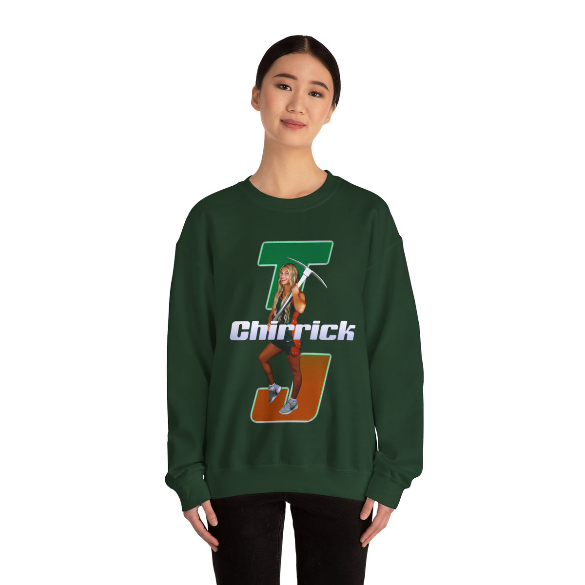 TJ Chirrick Retro Initials Crewneck Sweatshirt