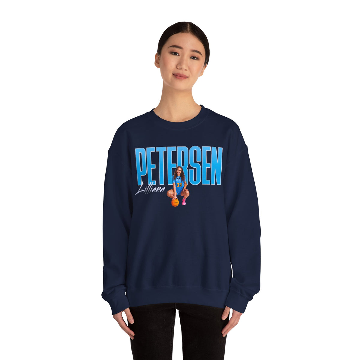 Lilliana Petersen Big Last Name Crewneck Sweatshirt