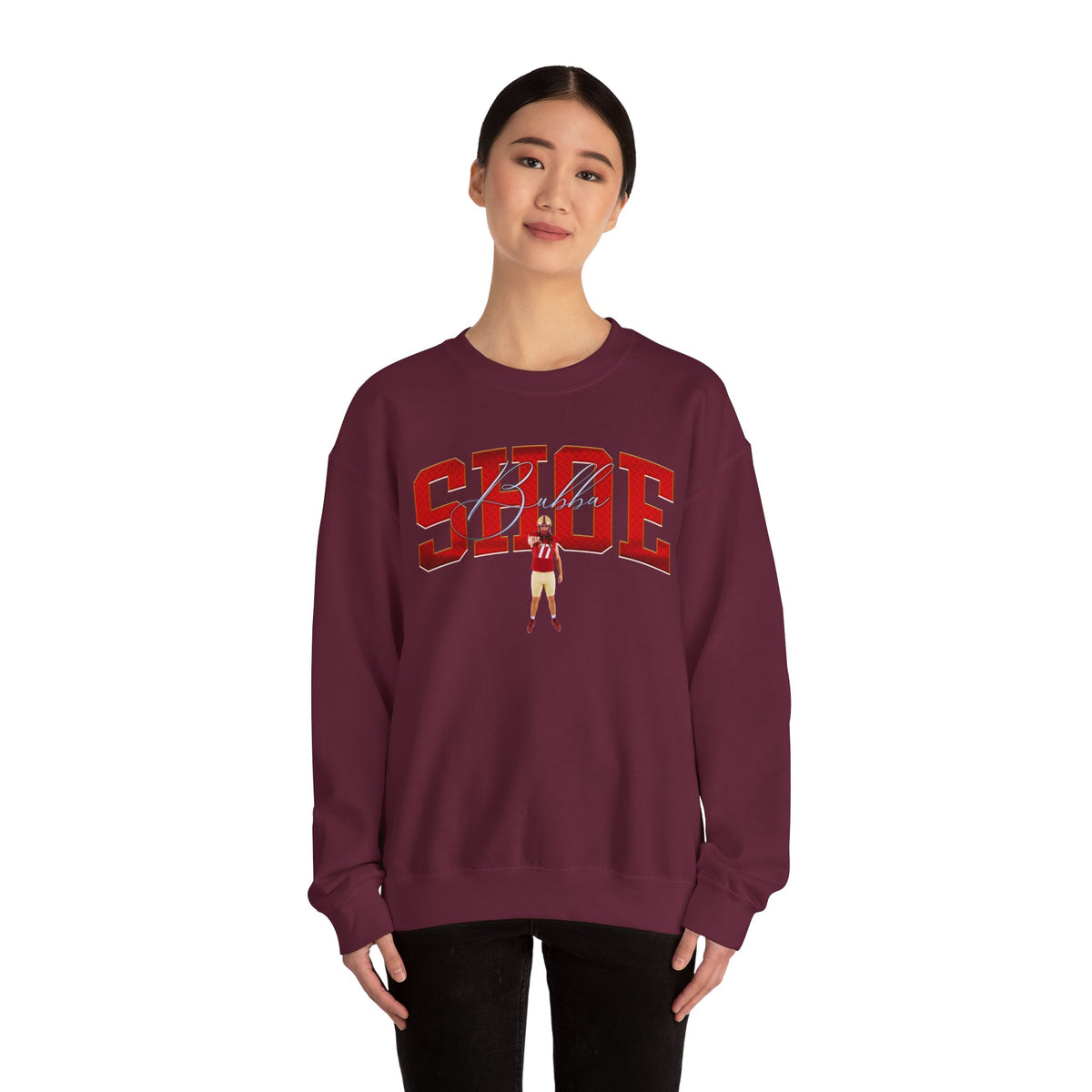 Bubba Shoe Curved Combo Colored Crewneck Sweatshirt