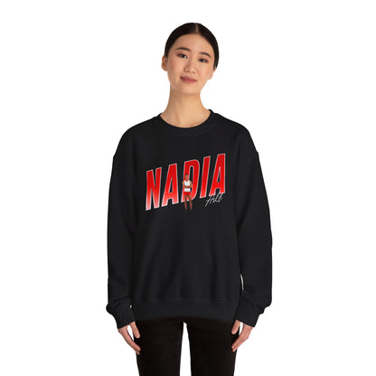 Nadia Hill Cursive Combo Crewneck Sweatshirt