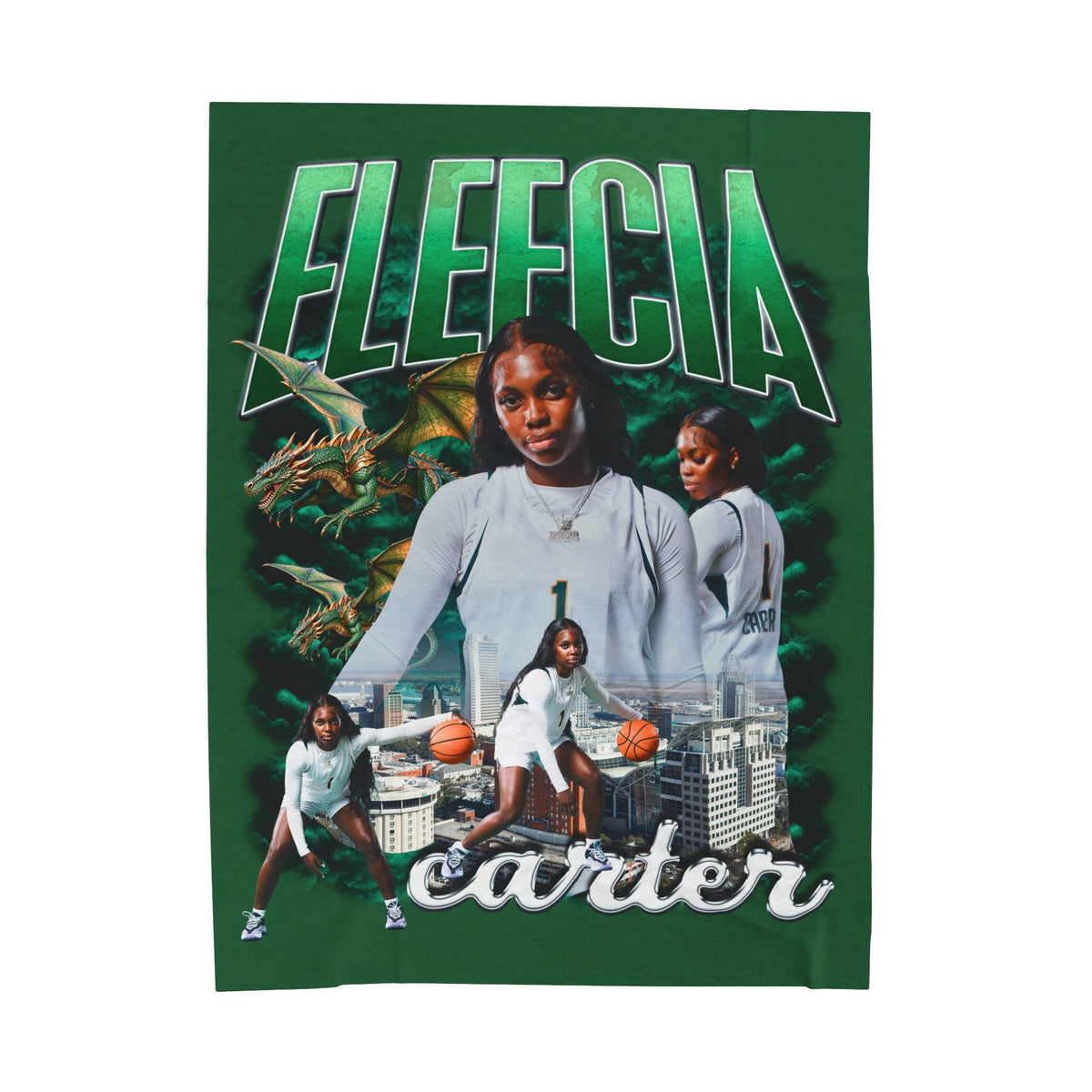 Eleecia Carter 60"-80" Plush Blanket