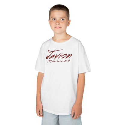 Javion Roberson Cursive Name & Number Kids Tee