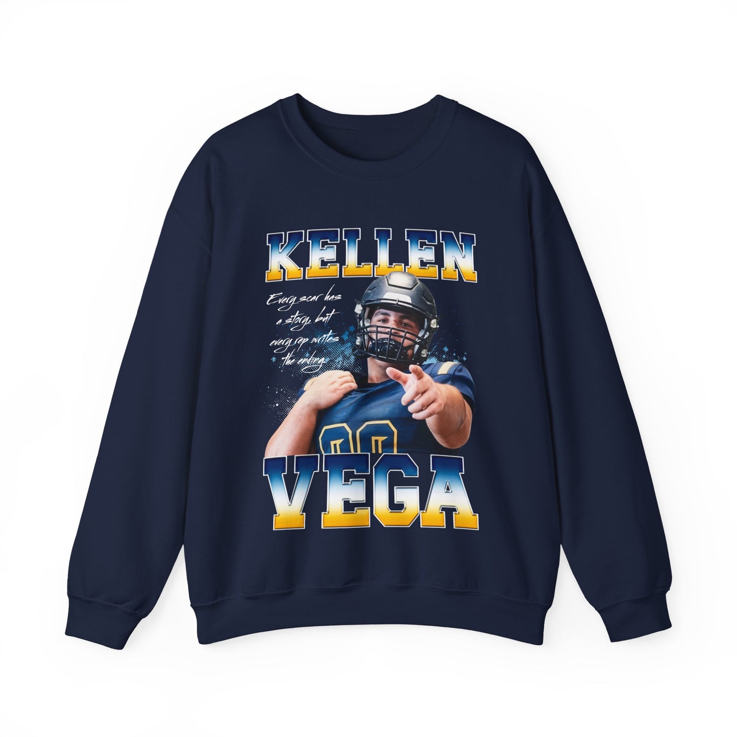 Kellen Vega Featured Quote Crewneck Sweatshirt
