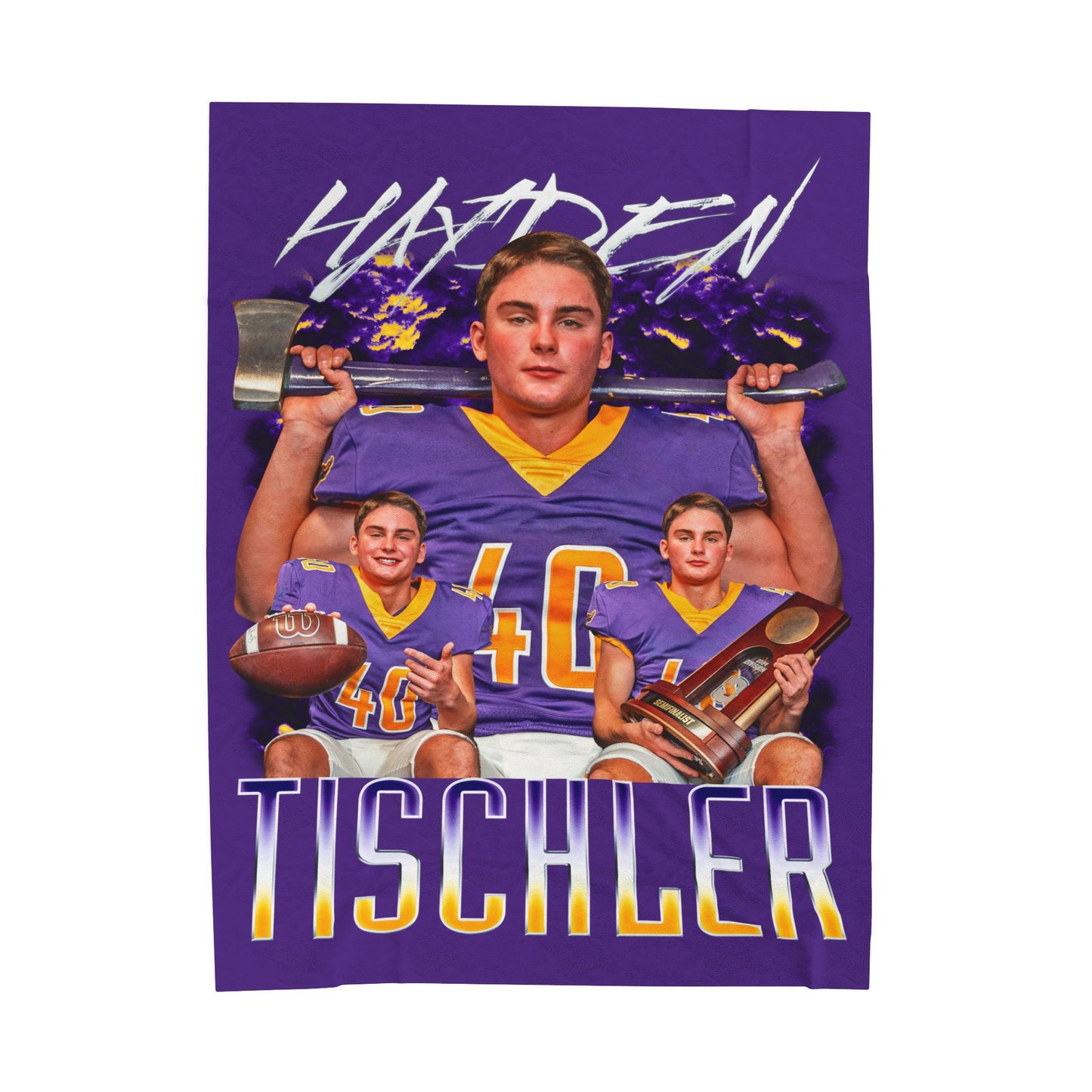 Hayden Tischler 60"-80" Plush Blanket