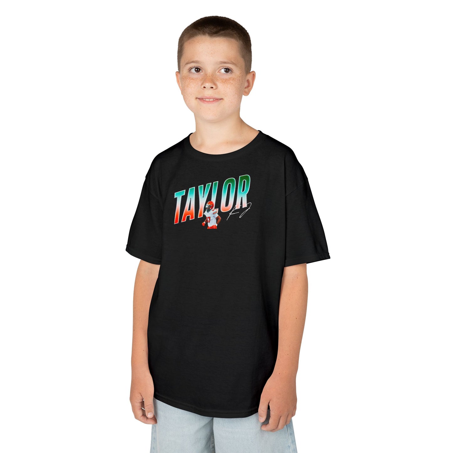 Kj Taylor Cursive Combo Kids Tee