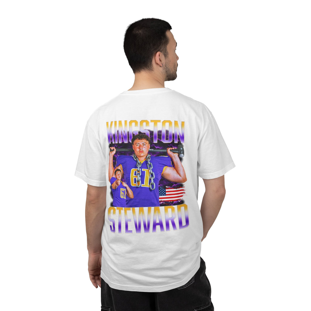 Kingston Steward Logo Front & Back Premium Tee