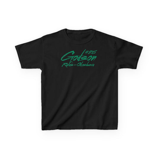 Godson Rufus-Okomhanru Cursive Name & Number Kids Tee