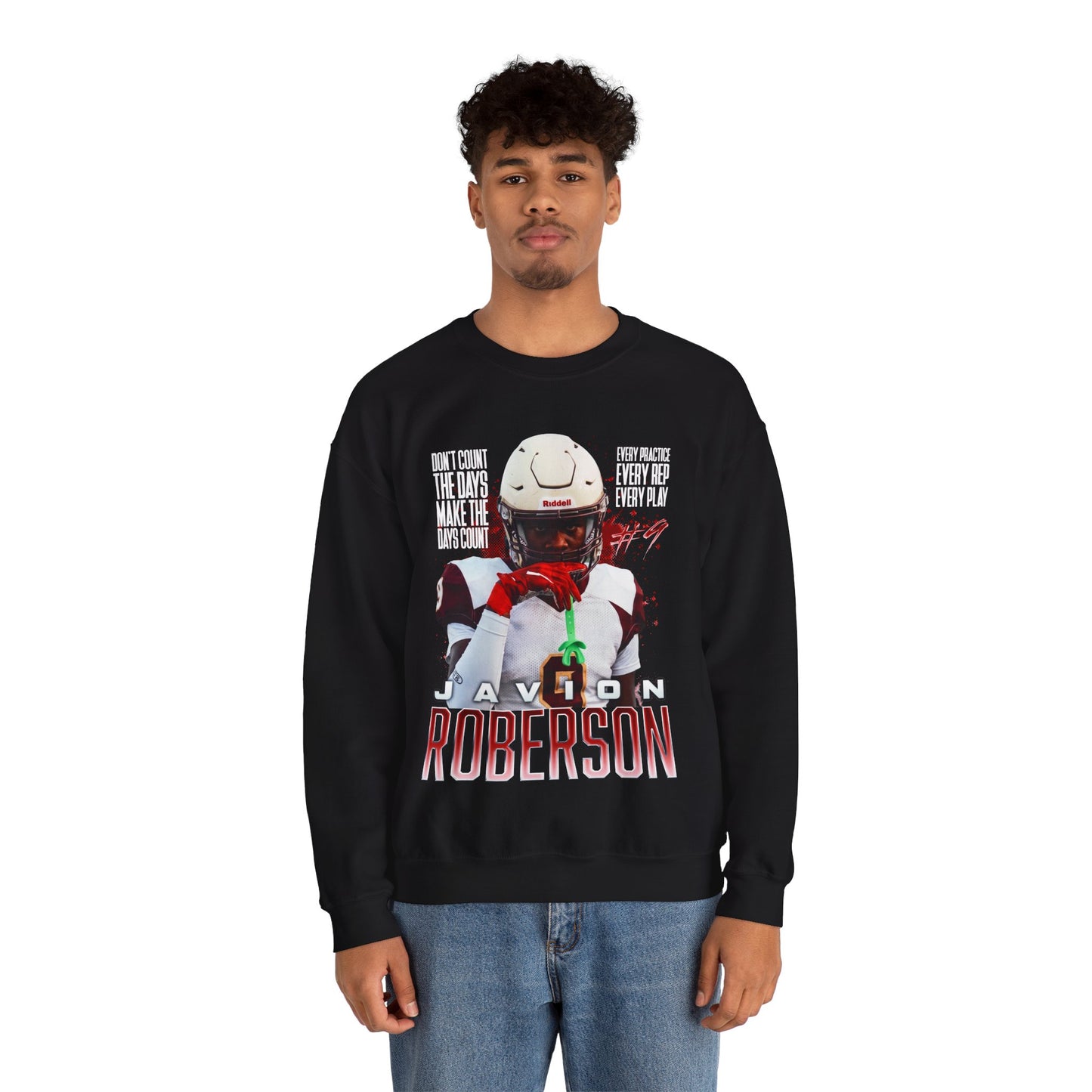 Javion Roberson Featured Quote Crewneck Sweatshirt
