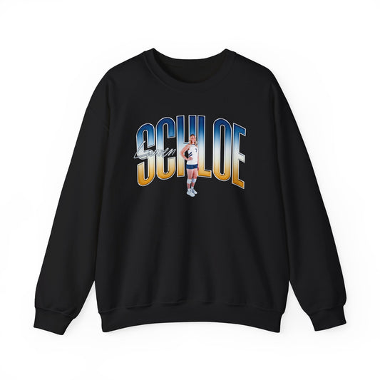Lauren Schloe Curved Combo Colored Crewneck Sweatshirt