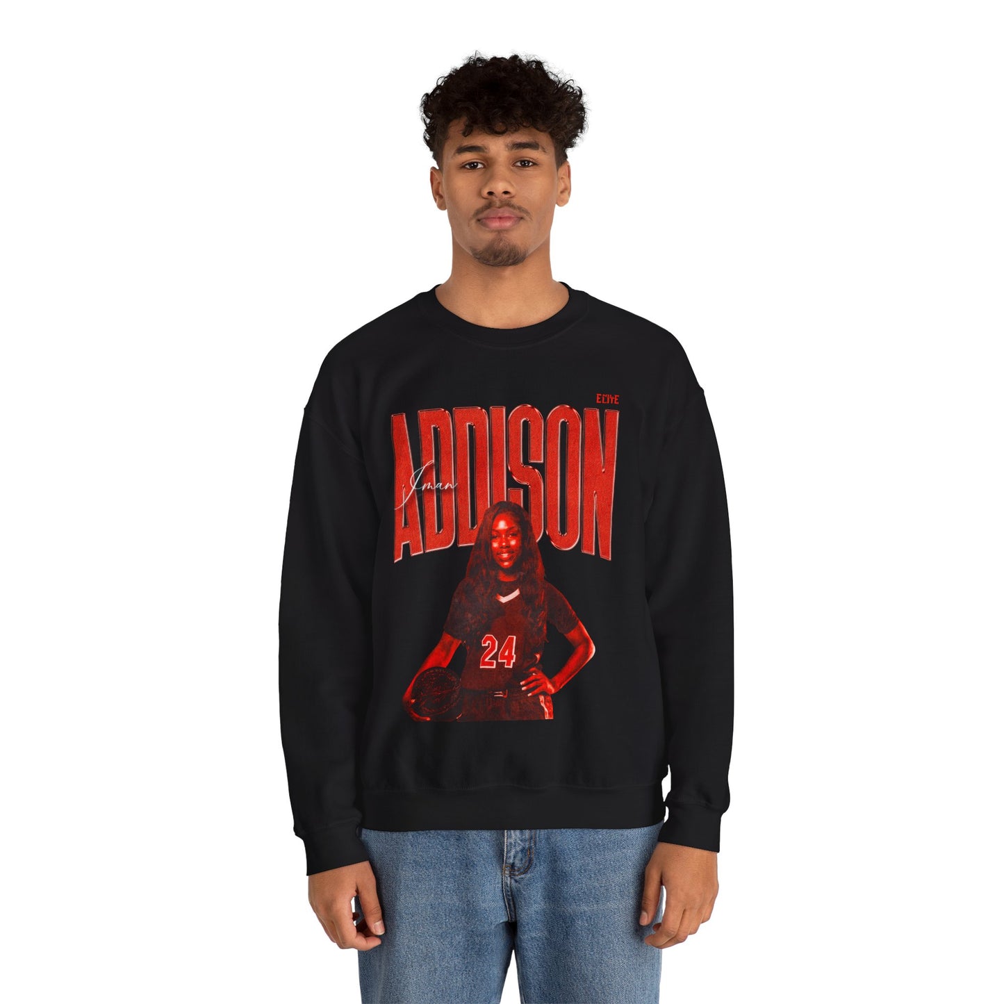 Iman Addison Faded Glory Crewneck Sweatshirt