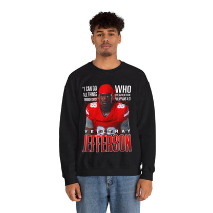 Velltray Jefferson Featured Quote Crewneck Sweatshirt