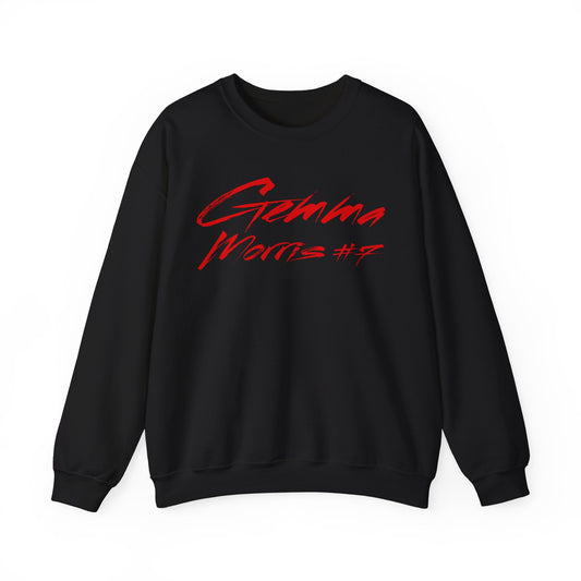 Gemma Morris Cursive Name & Number Crewneck Sweatshirt
