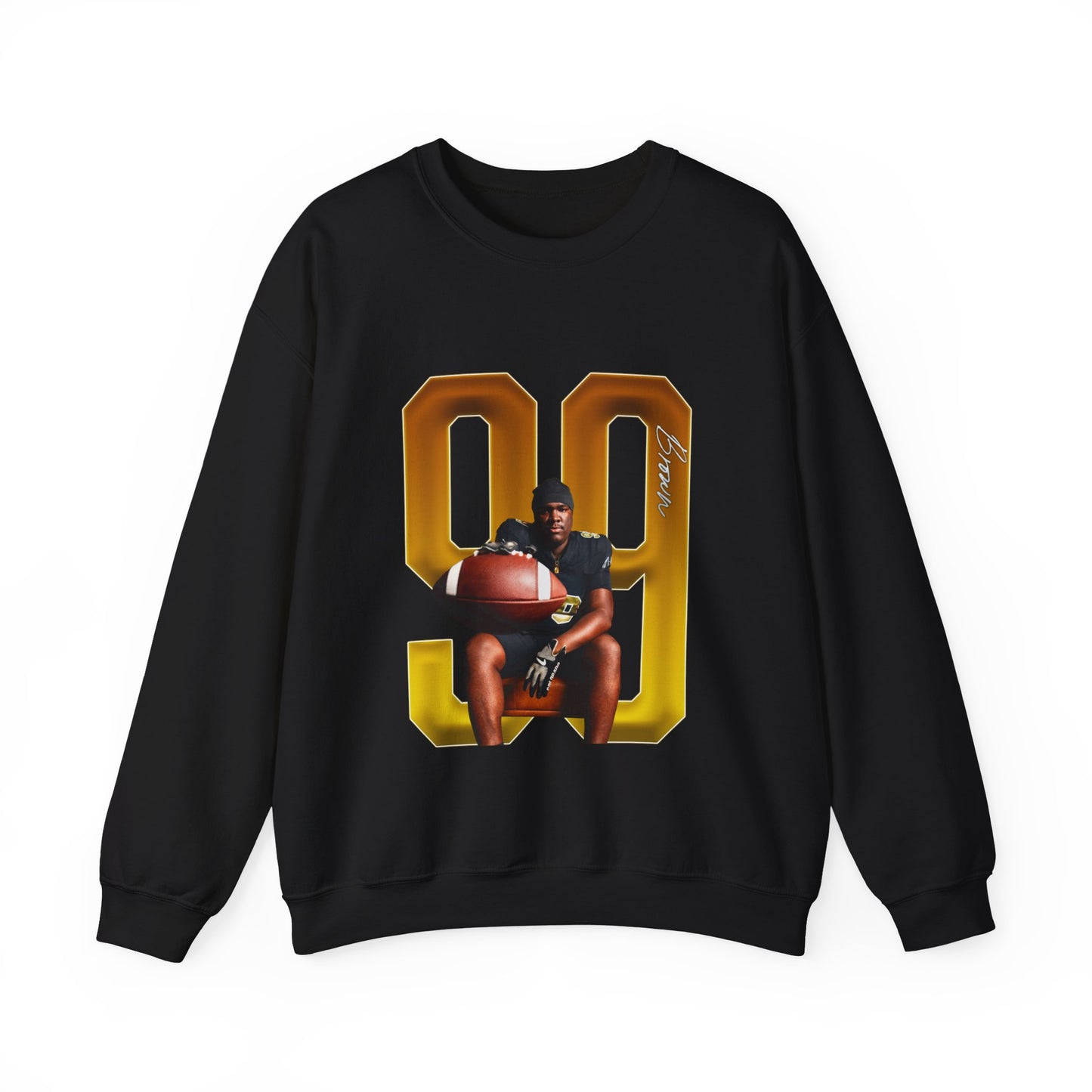 Malachi Brown Player Icon Number Crewneck Sweatshirt