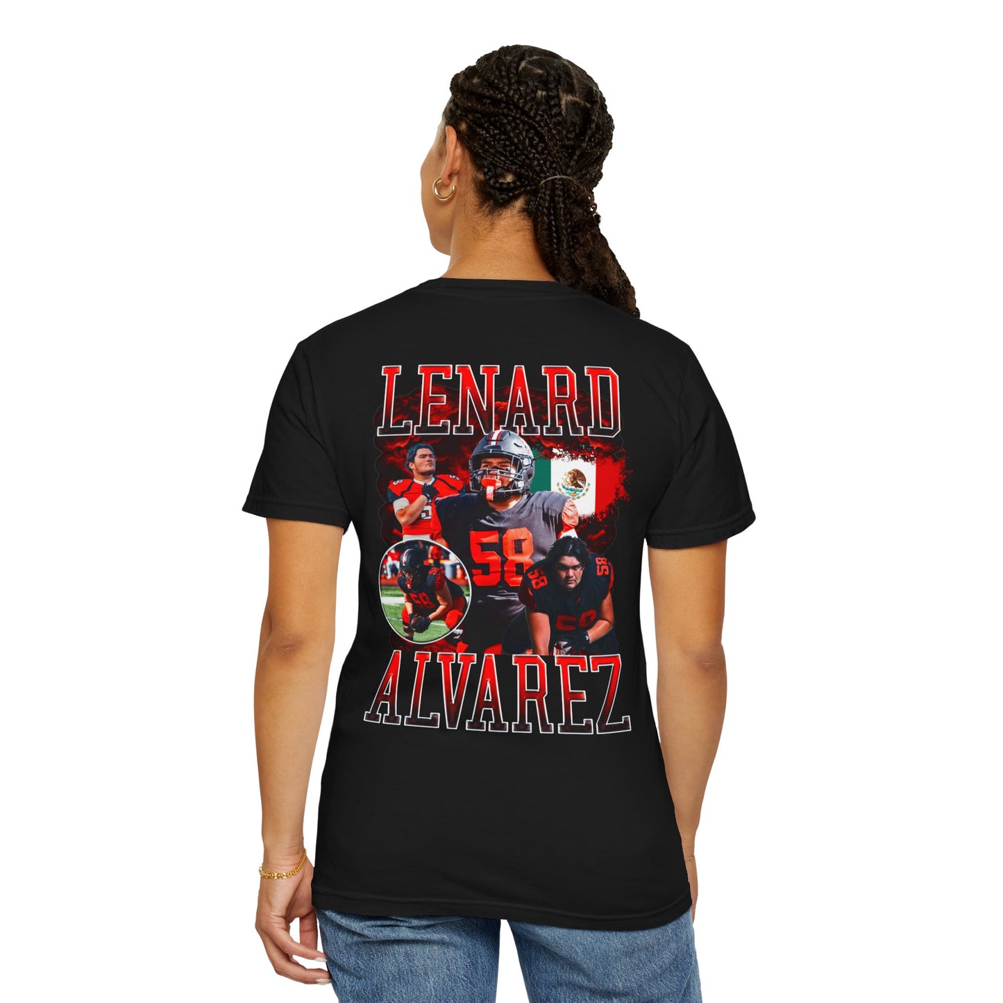 Lenard Alvarez Logo Front & Back Premium Tee