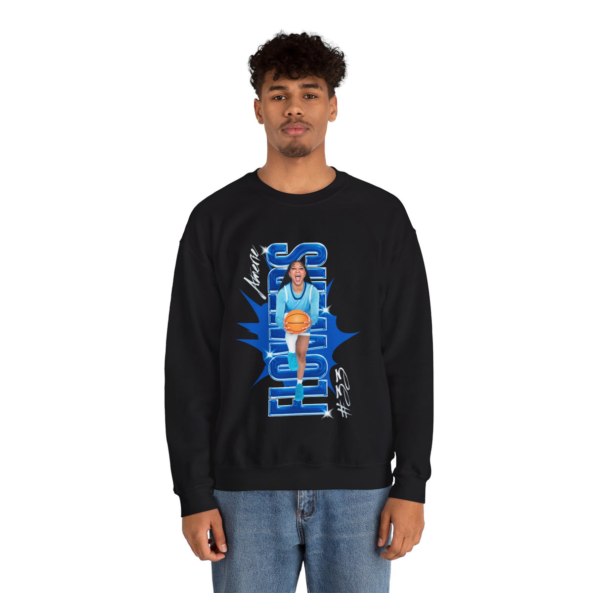 Amerie Flowers Crewneck Sweatshirt