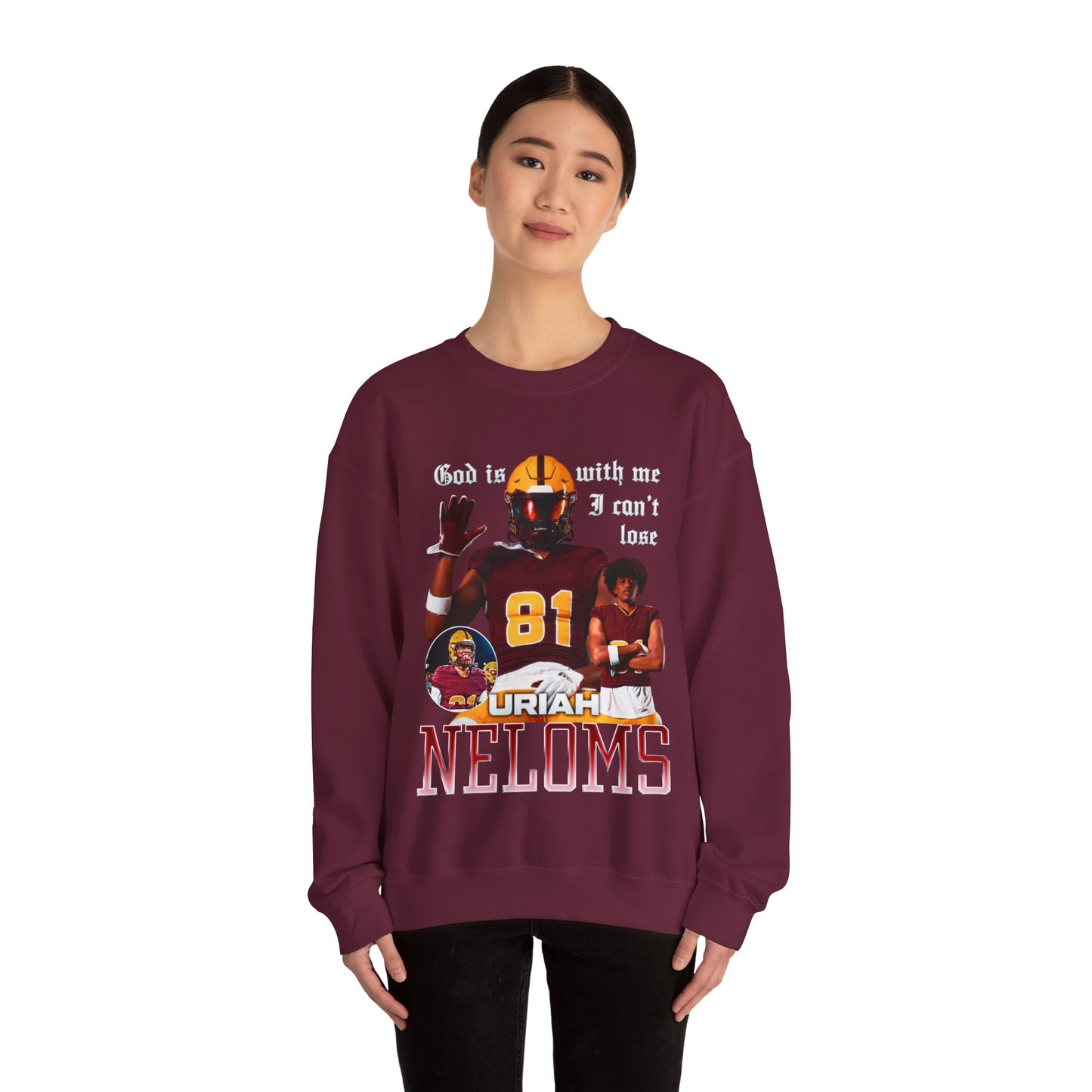 Uriah Neloms Featured Quote Crewneck Sweatshirt