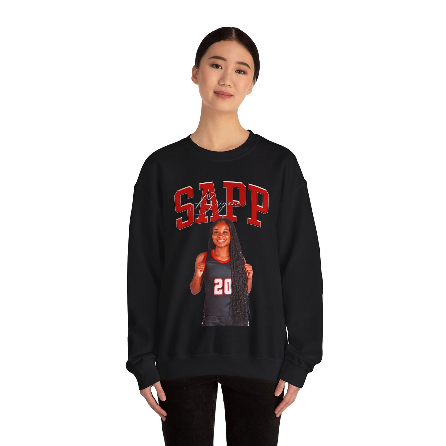 Briyana Sapp Big Last Name Crewneck Sweatshirt