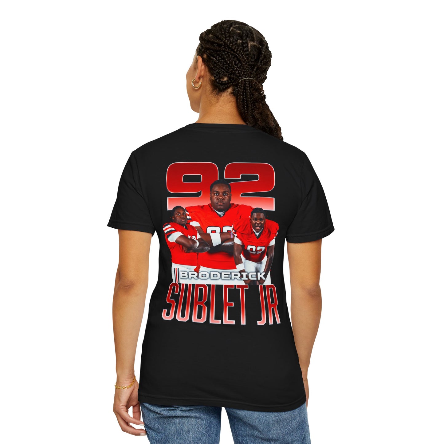 Broderick Sublet Jr. Logo Front & Back Premium Tee