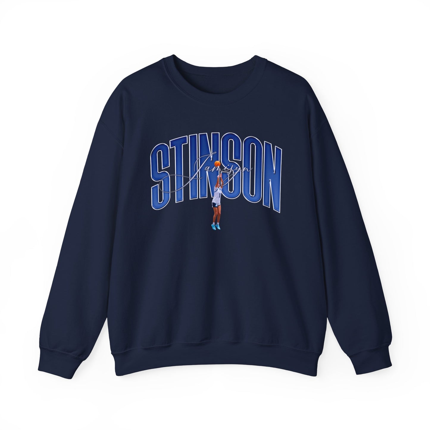 Jamisyn Stinson Curved Combo Colored Crewneck Sweatshirt