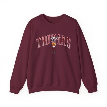 TJ Thomas Curved Combo Colored Crewneck Sweatshirt