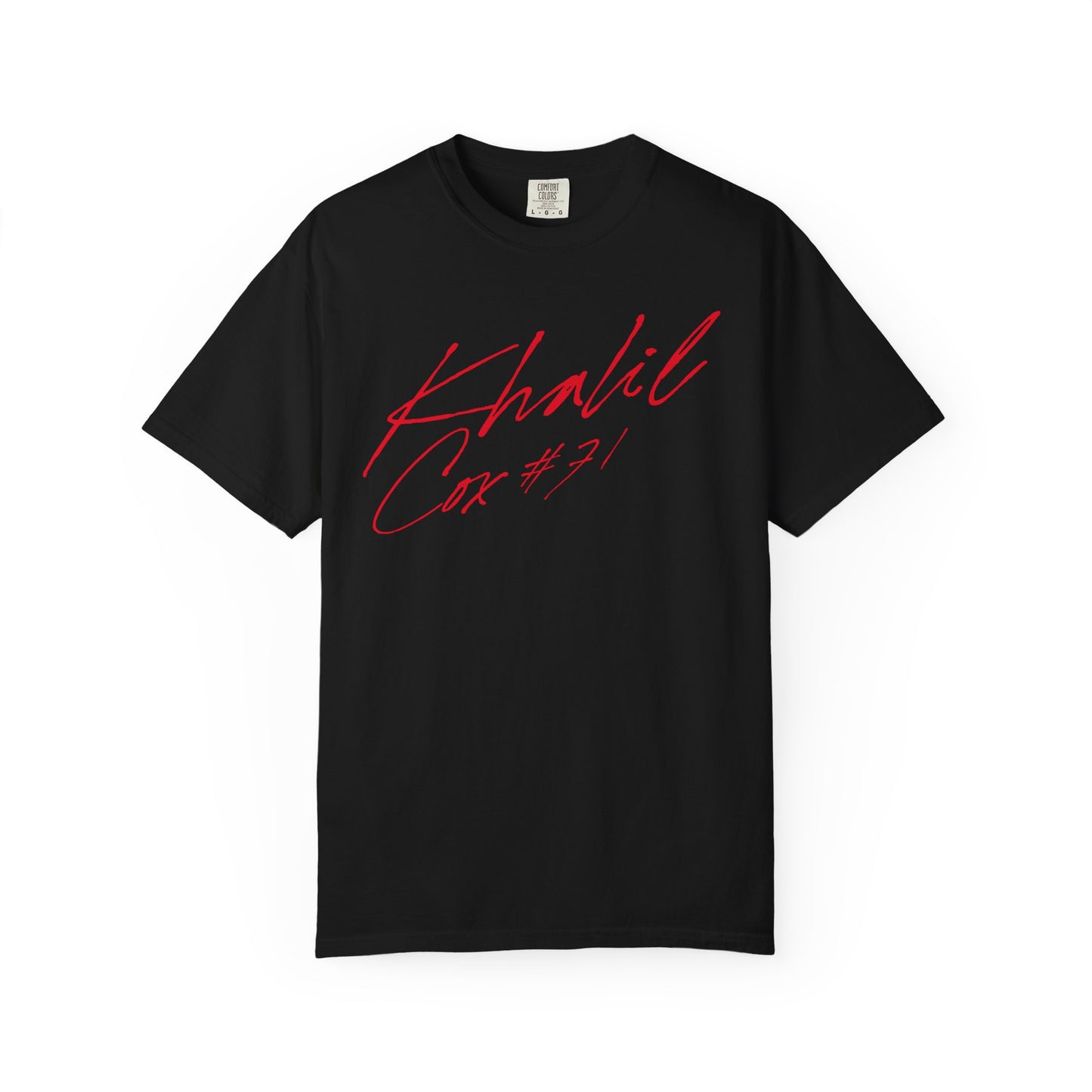 Khalil Cox Cursive Name & Number Premium Tee