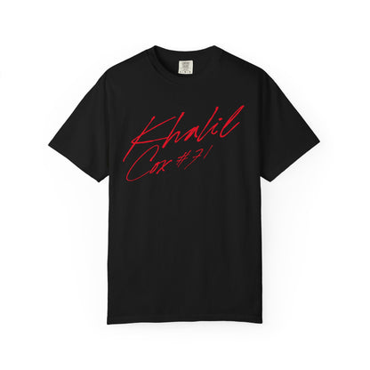 Khalil Cox Cursive Name & Number Premium Tee