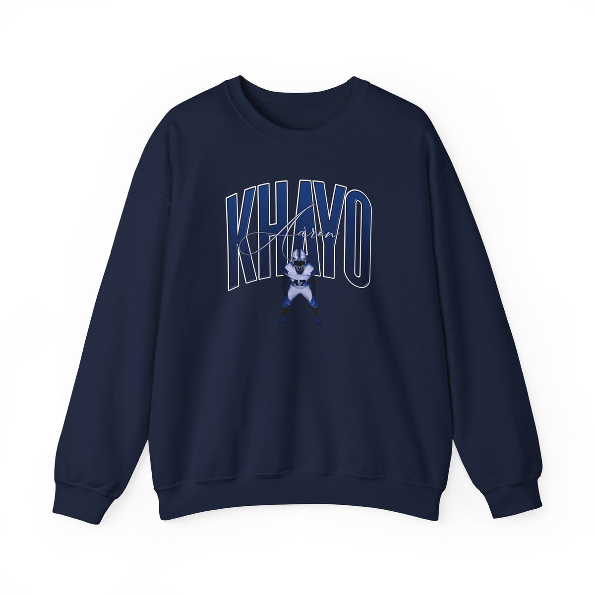 Aaron Khayo Curved Combo Colored Crewneck Sweatshirt