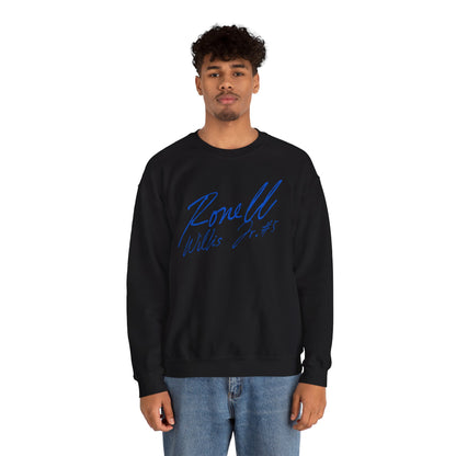 Ronell Willis Jr. Cursive Name & Number Crewneck Sweatshirt