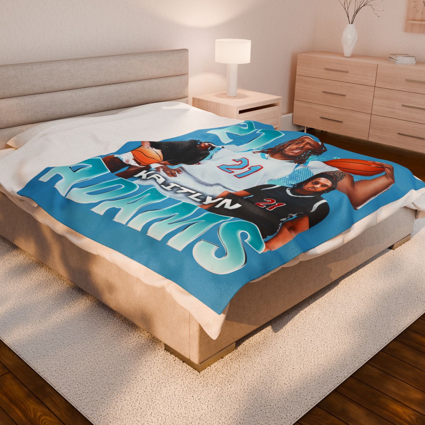 Kaitlyn Adams 60"-80" Plush Blanket