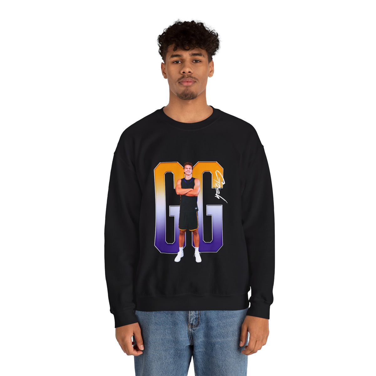 Ganden Gosh Player Icon Initials Crewneck Sweatshirt
