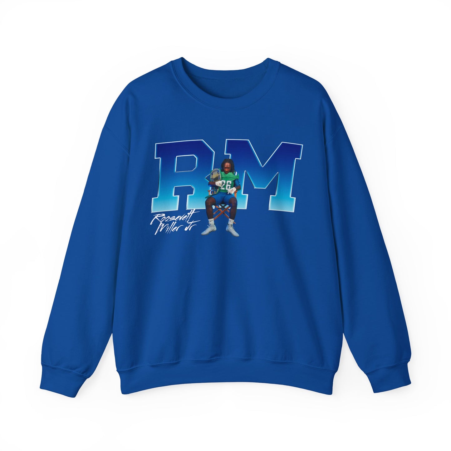 Roosevelt Miller Jr. Big Initials Colored Crewneck Sweatshirt