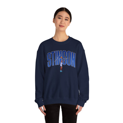 Jamisyn Stinson Curved Combo Colored Crewneck Sweatshirt