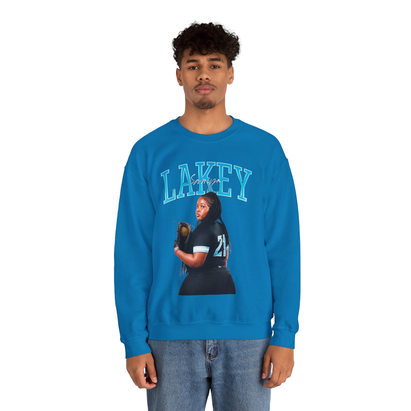 Saniya Lakey Curved Combo Crewneck Sweatshirt