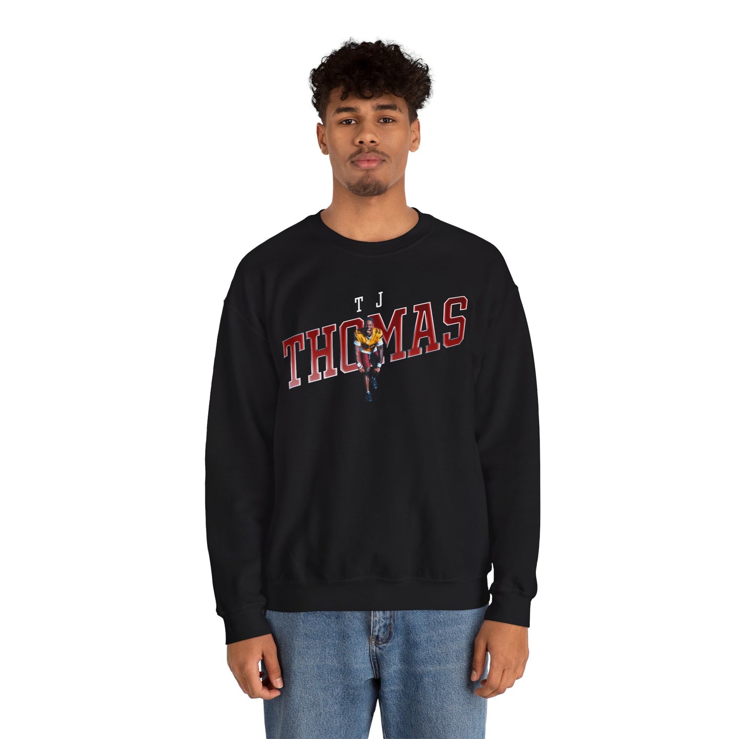 TJ Thomas Cursive Combo Crewneck Sweatshirt