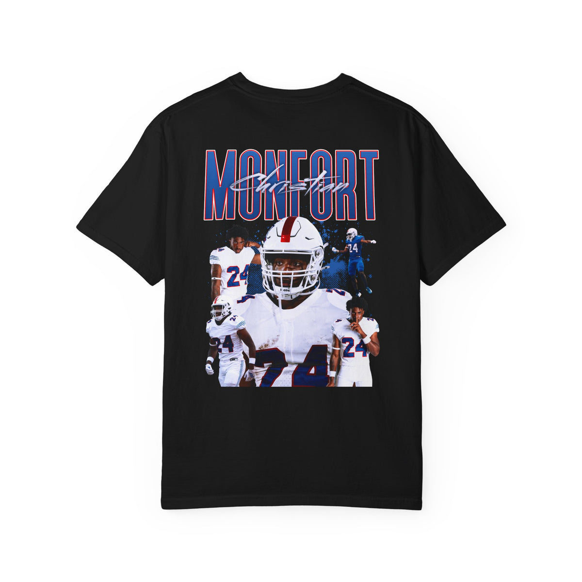 Christian Monfort Logo Front & Back Premium Tee