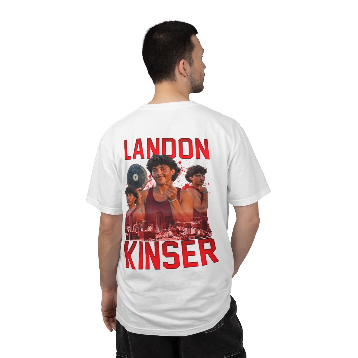 Landon Kinser Logo Front & Back Premium Tee