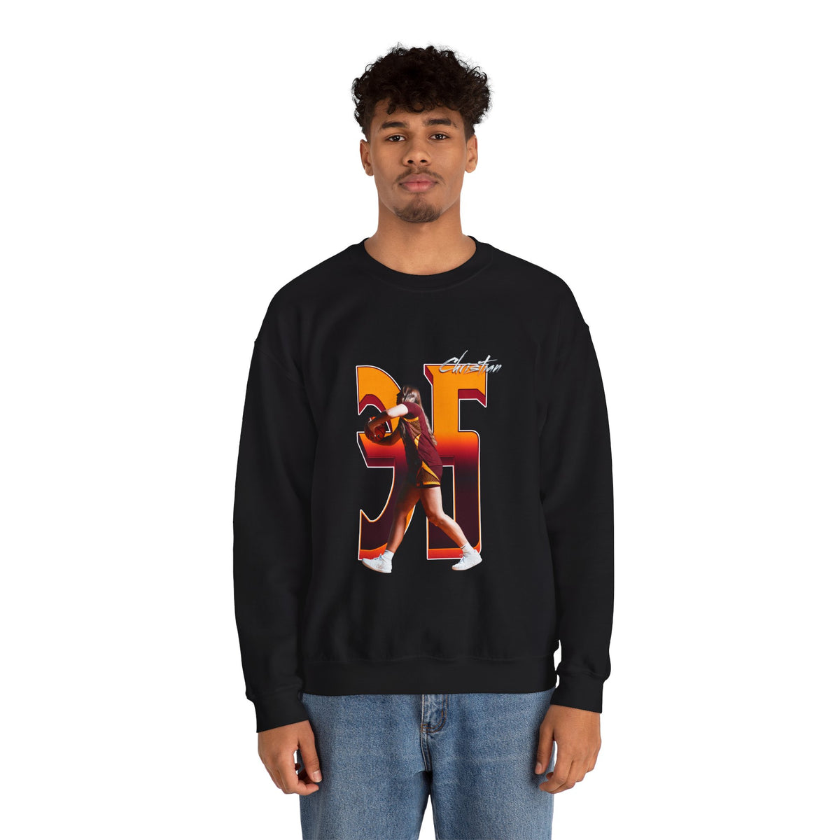 Makena Christian Player Icon Number Crewneck Sweatshirt