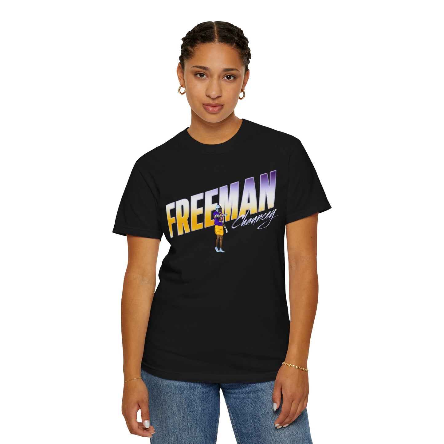 Chauncey Freeman Cursive Combo Colored Premium Tee