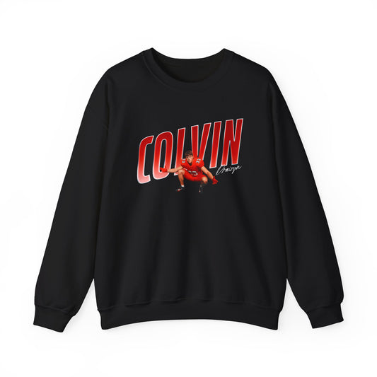 Draivyn Colvin Cursive Combo Crewneck Sweatshirt