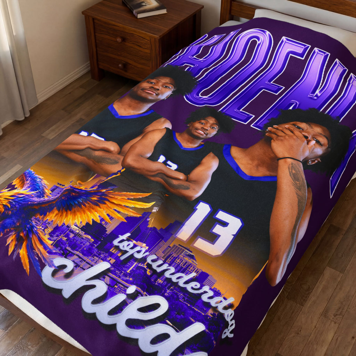Phoenix Childs 60"-80" Plush Blanket