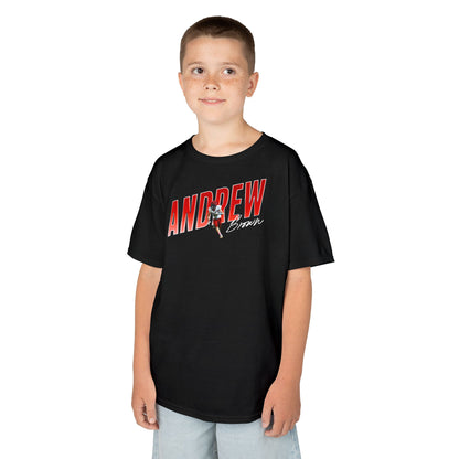 Andrew Brown Cursive Color Combo Kids Tee
