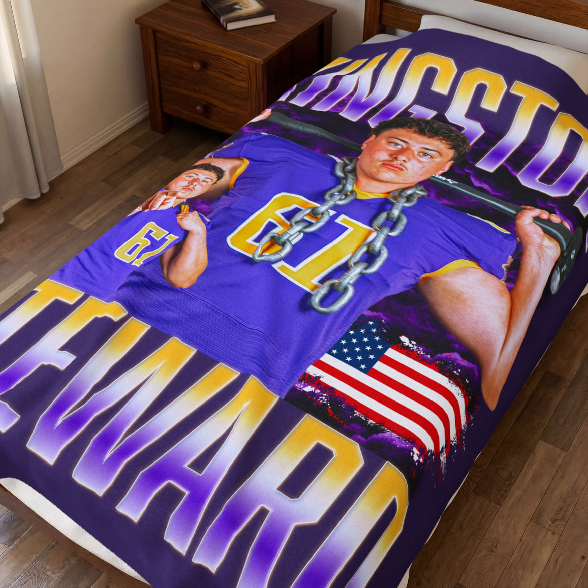 Kingston Steward 60"-80" Plush Blanket