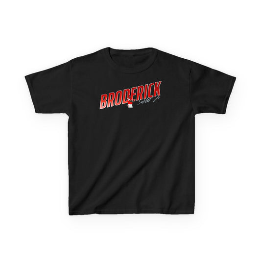 Broderick Sublet Jr. Cursive Combo Kids Tee