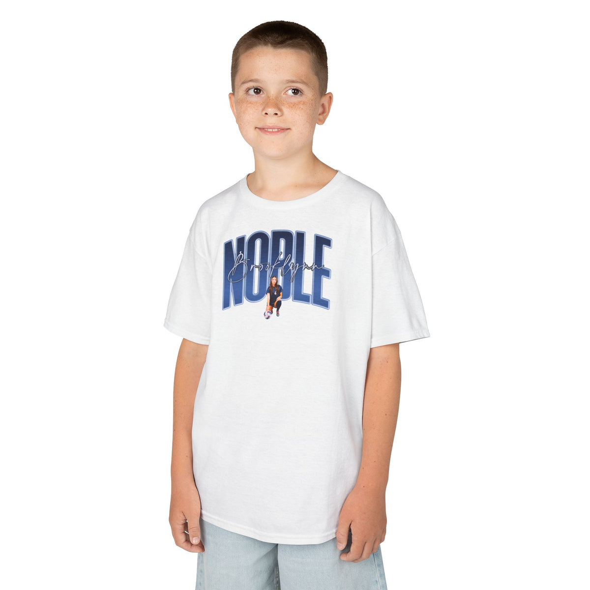Brooklynn Noble Curved Combo Colored Kids Tee
